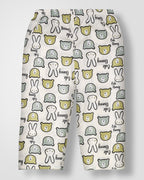 Kokobara 2 PCS Cotton Cute Bunny Night Suit - Green close-up