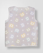 Kokobara Jhabla Cuddle Cub Muslin - Light Grey - Pack of 1 back view