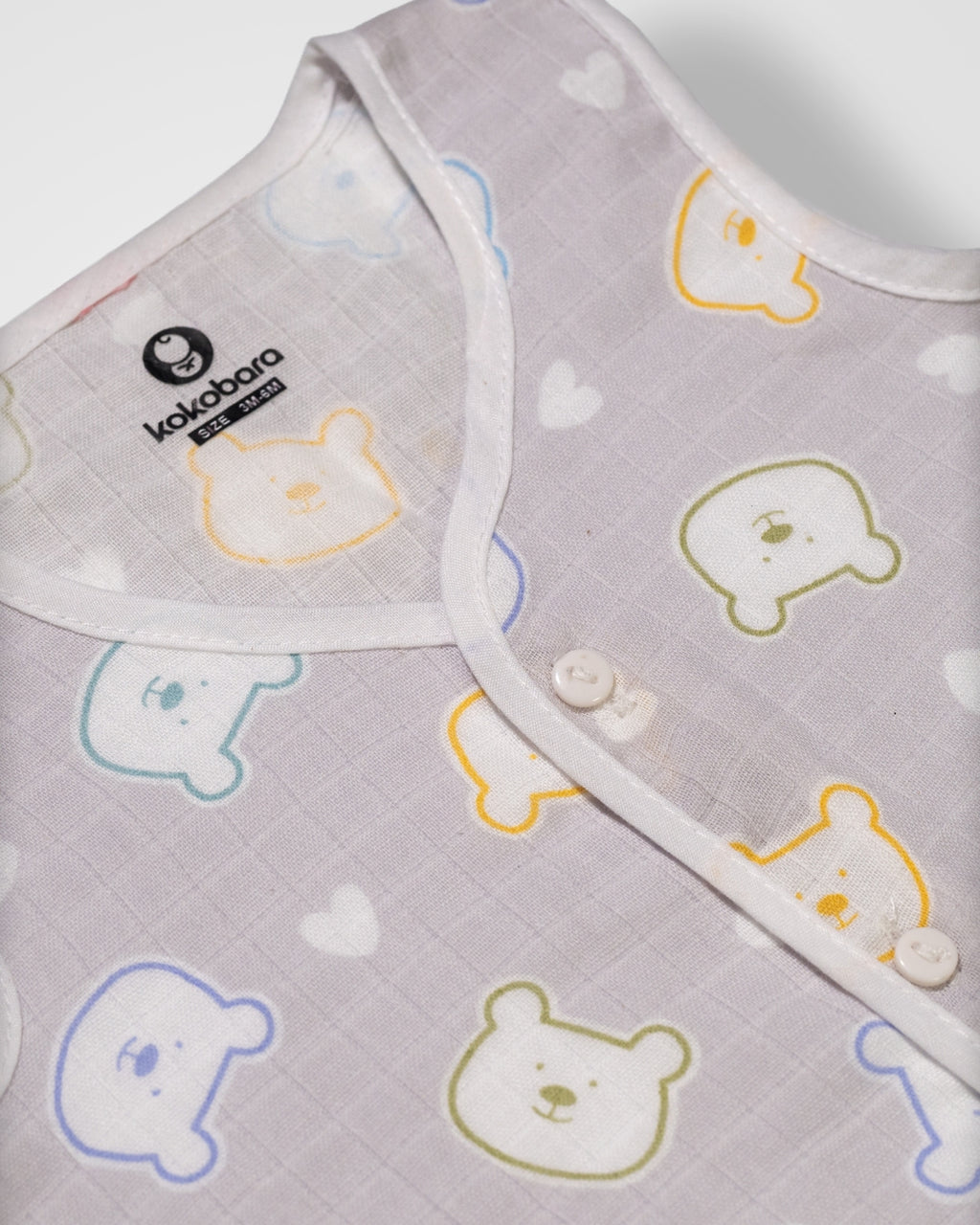 KOKOBARA Jhabla Cuddle Cub & Skate Squad Pure Muslin | Pack of 2