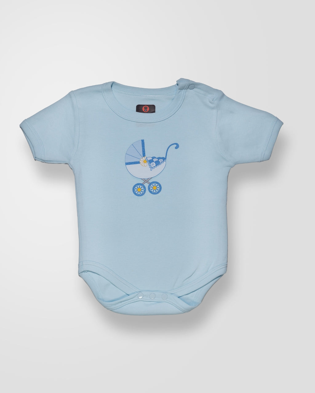 KOKOBARA Onesie Pure Cotton 3 PCS Set Pram Print | Blue