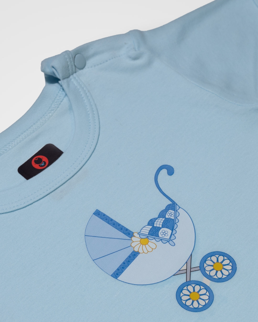 KOKOBARA Onesie Pure Cotton 3 PCS Set Pram Print | Blue
