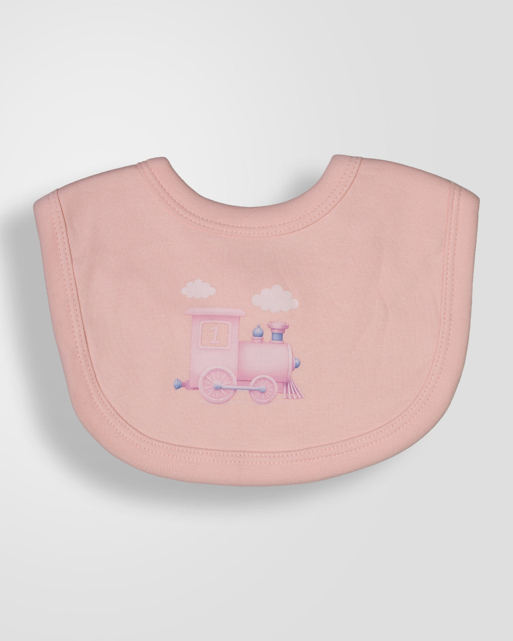 KOKOBARA Onesie Pure Cotton 3 PCS Set Train Print | Pink