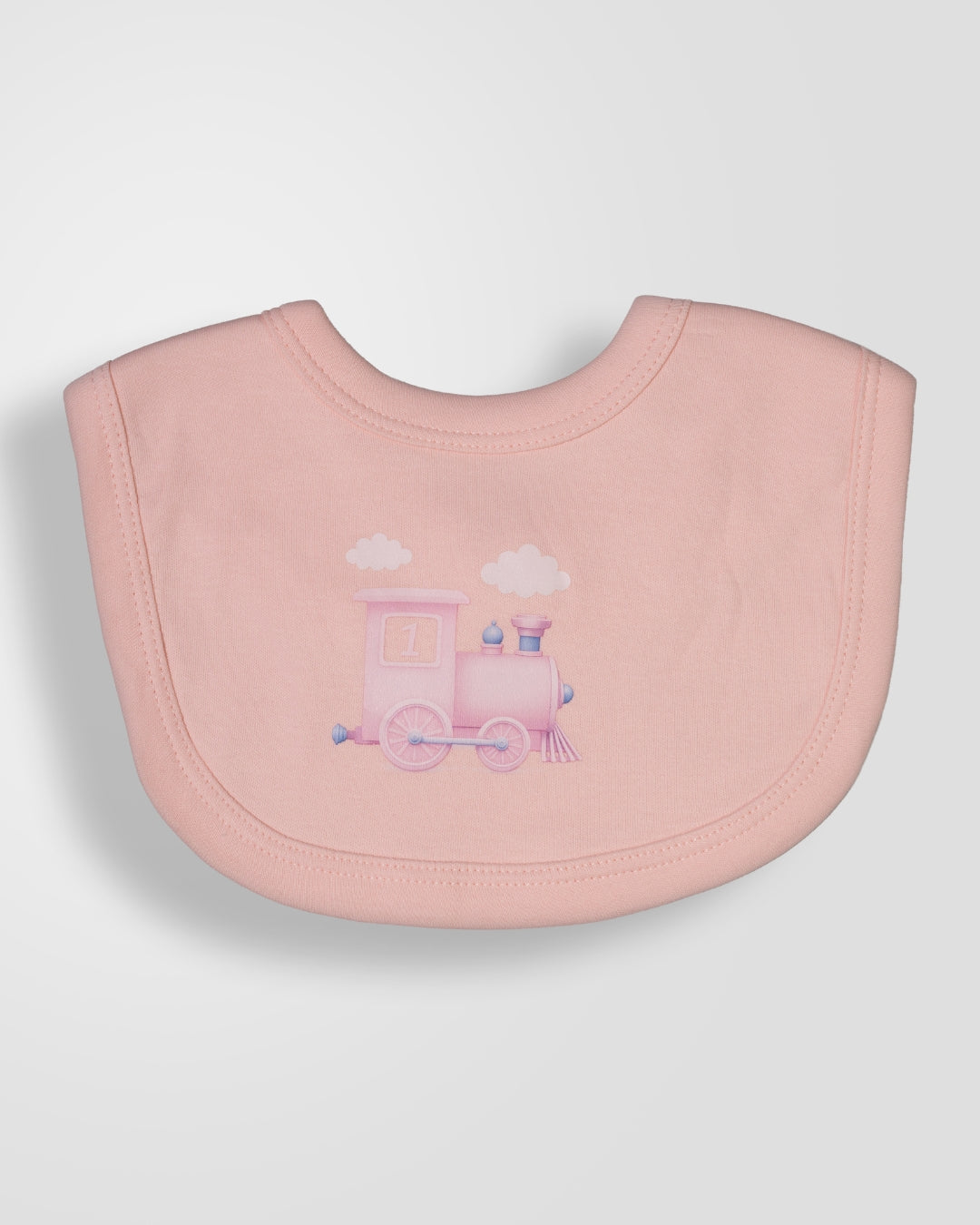 KOKOBARA Onesie Pure Cotton 3 PCS Set Train Print | Pink