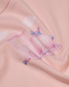 Kokobara Onesie Cotton 3 PCS Set Train Print - Pink additional view