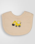 Kokobara Onesie Cotton 3 PCS Set Construction Print - Yellow close-up