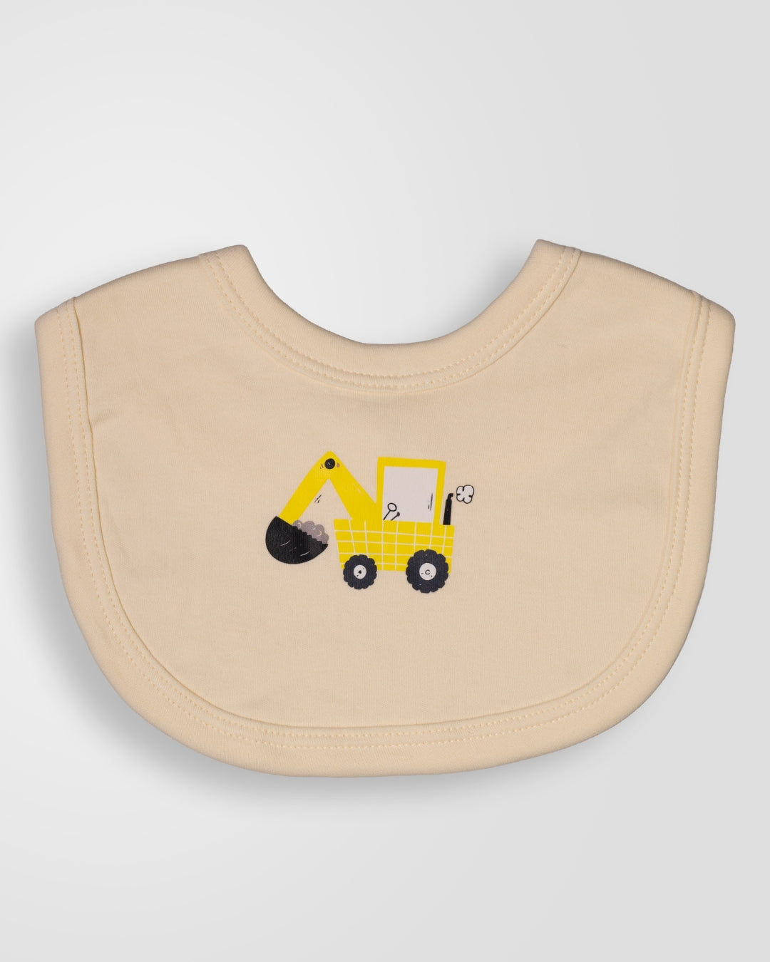 KOKOBARA Onesie Pure Cotton 3 PCS Set Construction Print | Yellow
