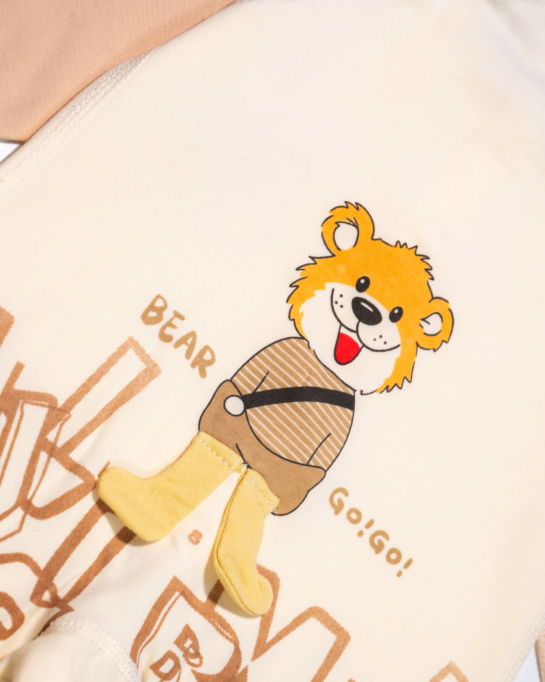 KOKOBARA Romper GoGo Tiger Pure Cotton | Coffee Brown
