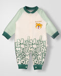 KOKOBARA Romper GoGo Tiger Pure Cotton | Forest Green