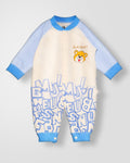 KOKOBARA Romper GoGo Tiger Pure Cotton | Sky Blue