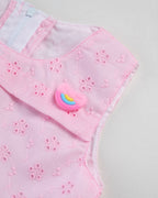 Kokobara The Candy Heart Frock - Bubblegum Pink close-up