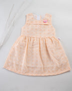 Kokobara The Candy Heart Frock - Peach Cream front view