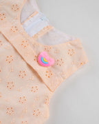 Kokobara The Candy Heart Frock - Peach Cream close-up