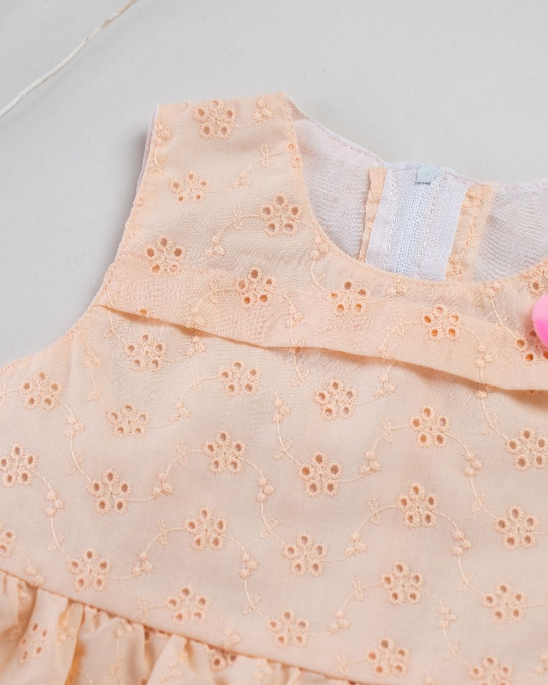 The Candy Heart Frock - Peach Cream