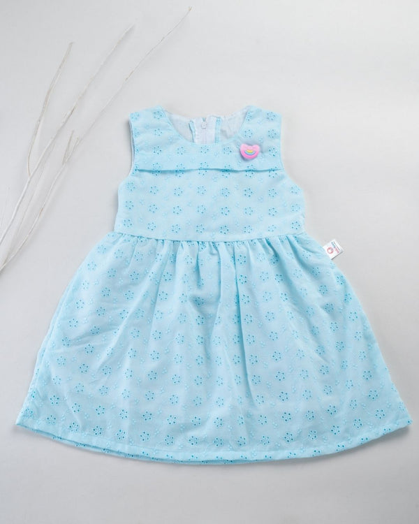 Kokobara The Candy Heart Frock - Powder Blue front view