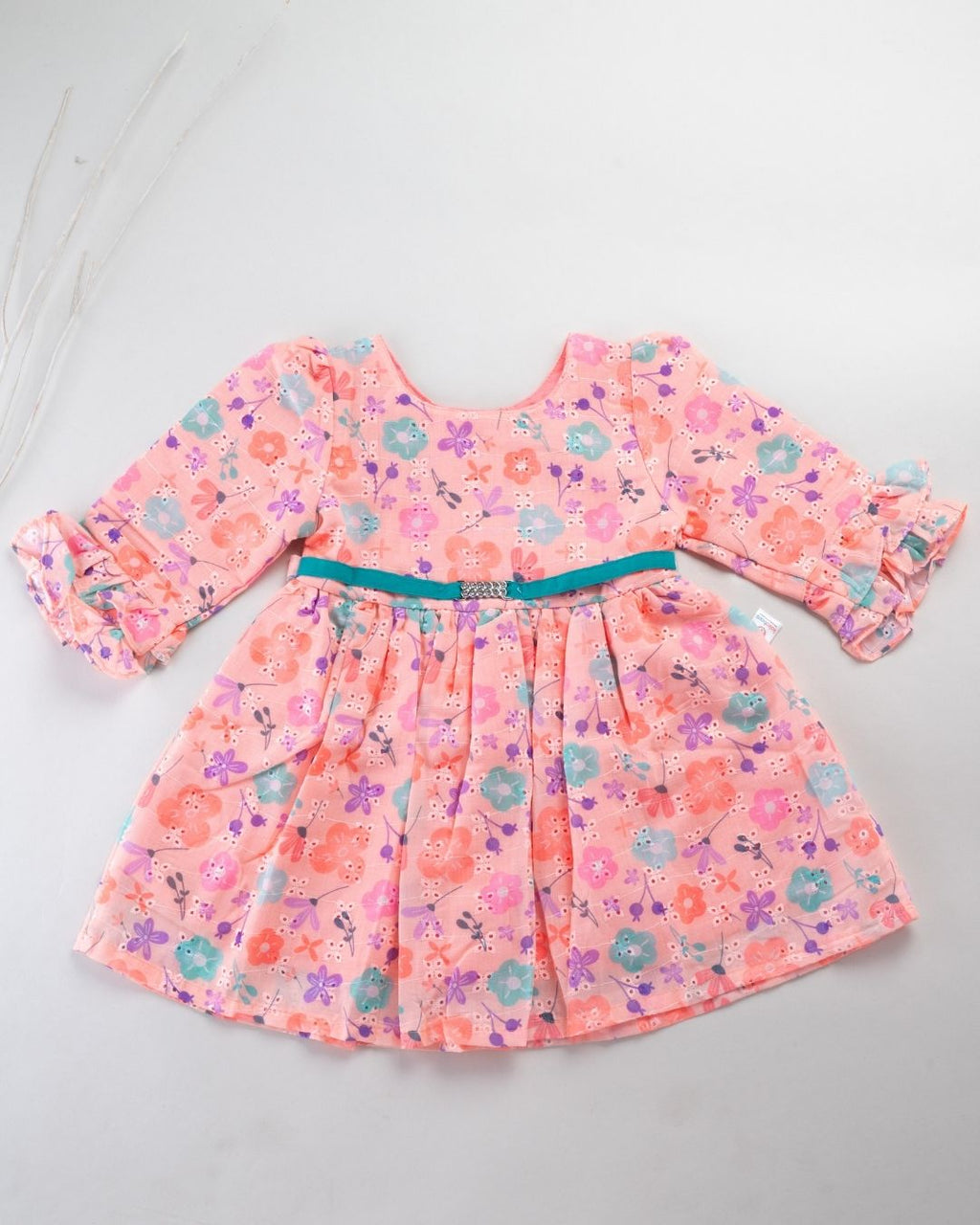 The Juliette Ruffle Frock - Peach Blossom