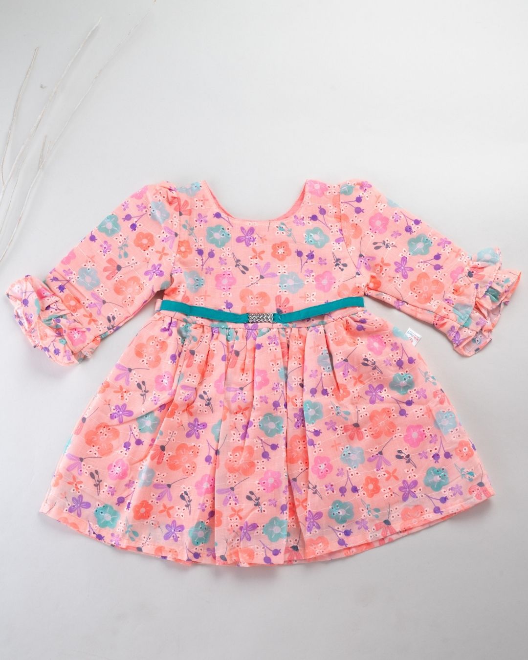 The Juliette Ruffle Frock - Peach Blossom