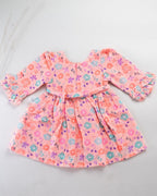 Kokobara The Juliette Ruffle Frock - Peach Blossom back view