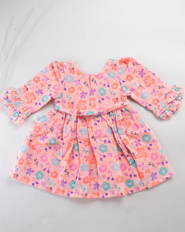 The Juliette Ruffle Frock - Peach Blossom alternate view