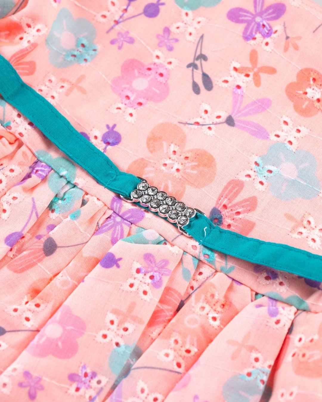 The Juliette Ruffle Frock - Peach Blossom