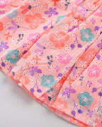 Kokobara The Juliette Ruffle Frock - Peach Blossom fit detail