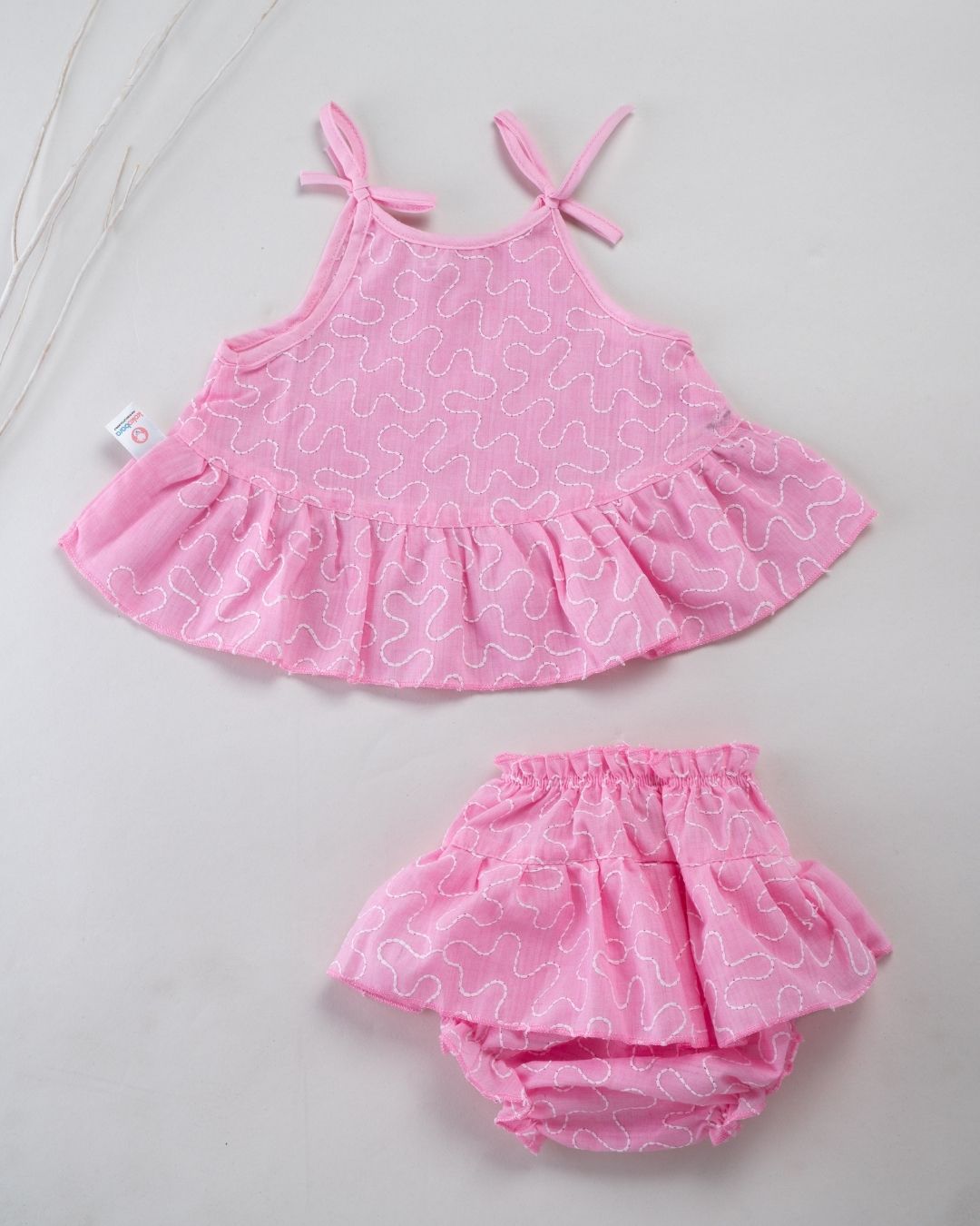 The Wave 2PC Set - Candy Pink